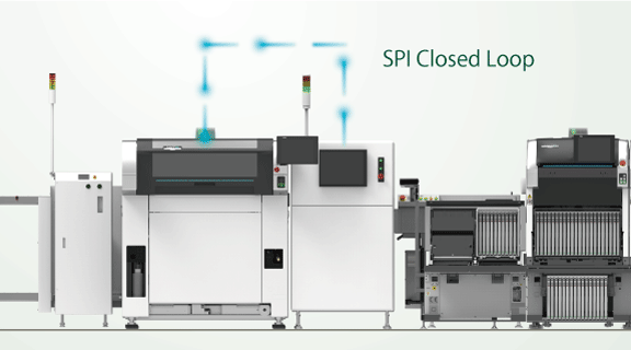 Maintain solder printing quality by linking with SPI machines