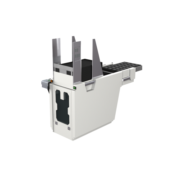 Stacked tray feeder
